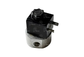 Válvula solenoide 24VDC redonda - 2xM12 Ang