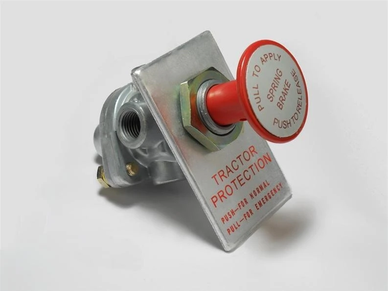 Freno de Mano Botón Universal con Panel de Aluminio - Repuesto de Alta Calidad para Vehículos Pesados - Pellacani