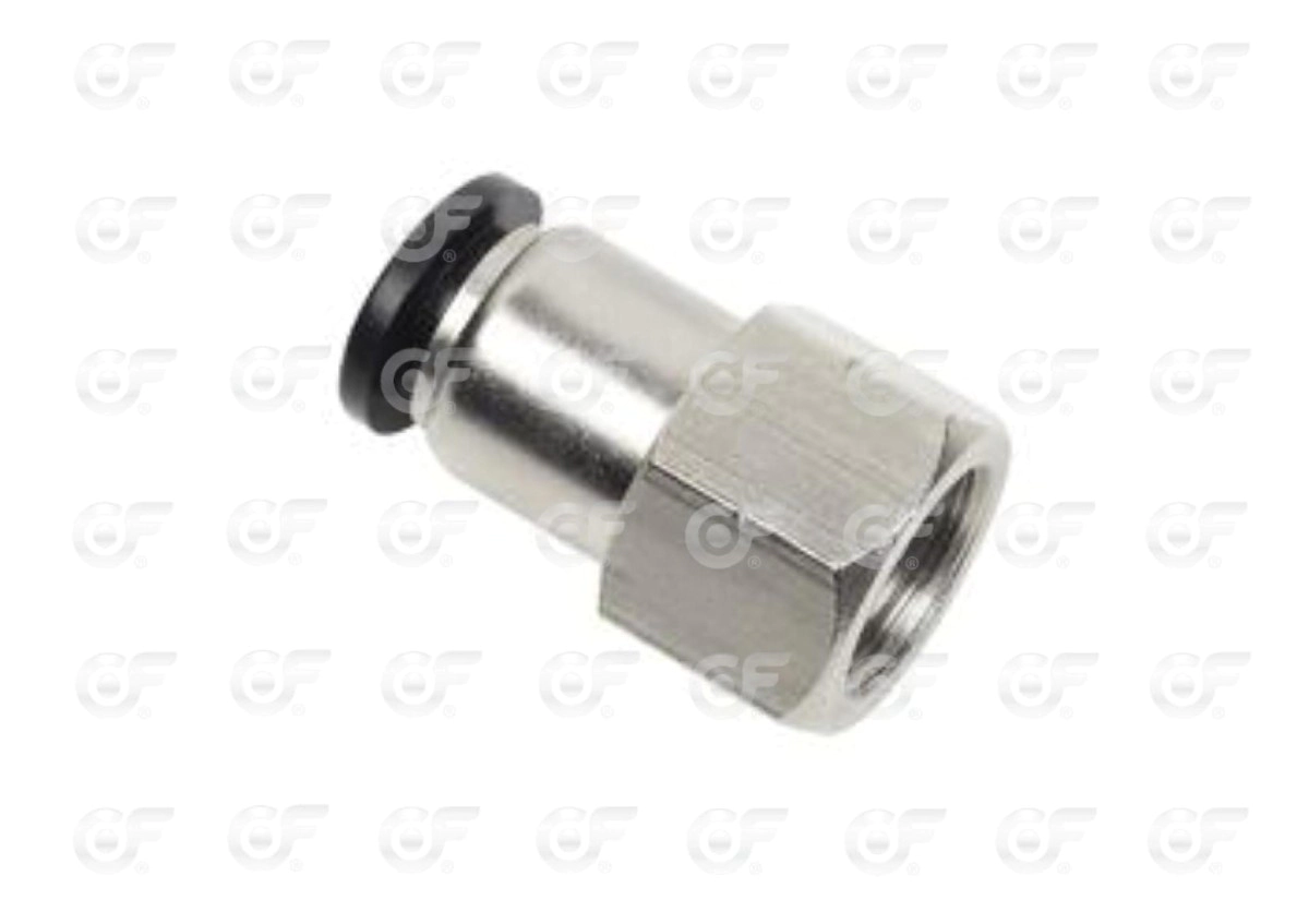 Conector Recto Hembra Tubo 6 Rosca 1/8 - x10