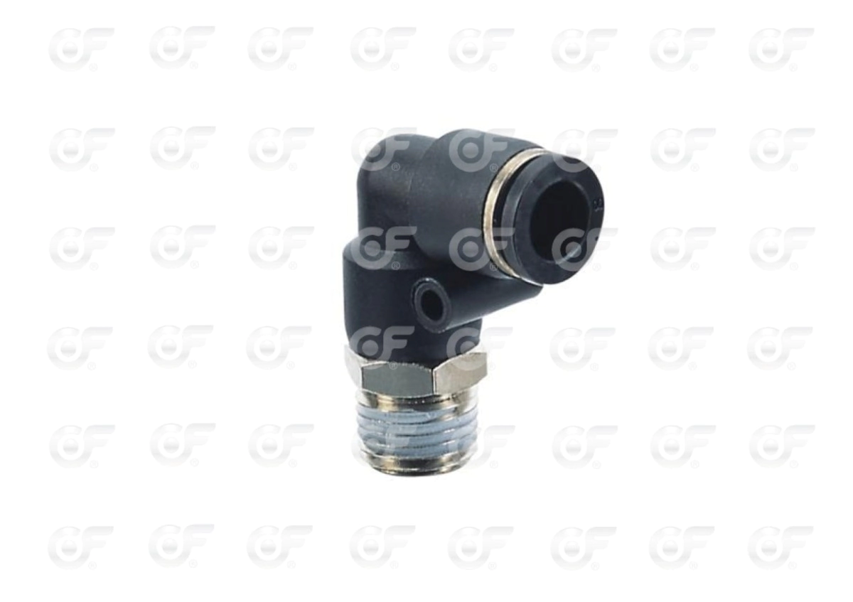 Conector Codo 90 Tubo 4  Rosca 1/8   10 -