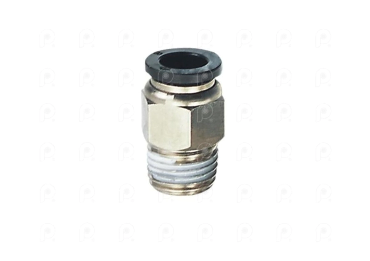 Conector Recto Tubo 8 Rosca 22mm