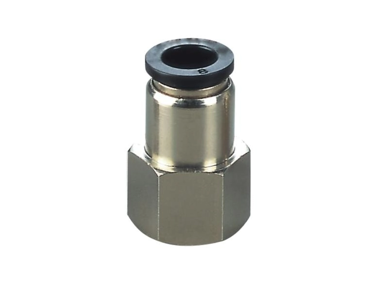 Conector Recto Hembra Tubo 12 Rosca 1/4 - x10