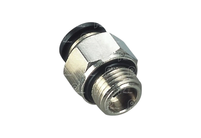 Conector Recto Tubo 12 Rosca 3/8 O-Ring - x10