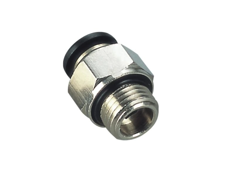 Conector Recto Tubo 8 Rosca 1/8 O-Ring - x10