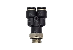 Conector Y Tubo 6 Rosca 1/4 - x10