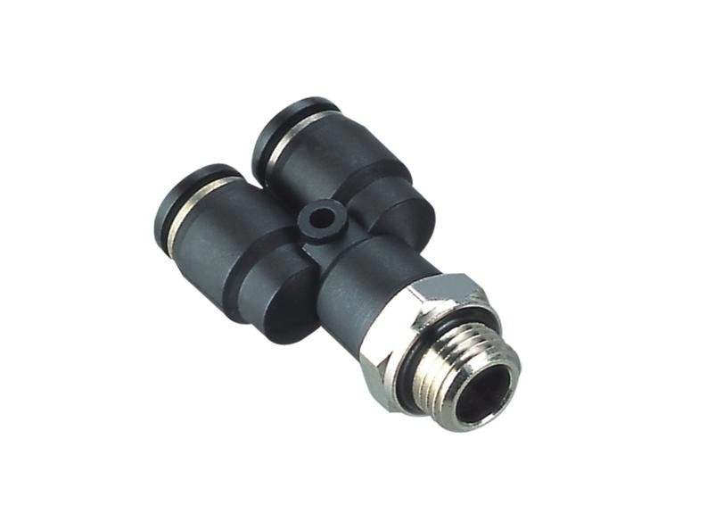 Conector Y Tubo 8 Rosca 1/4 O-Ring - x10
