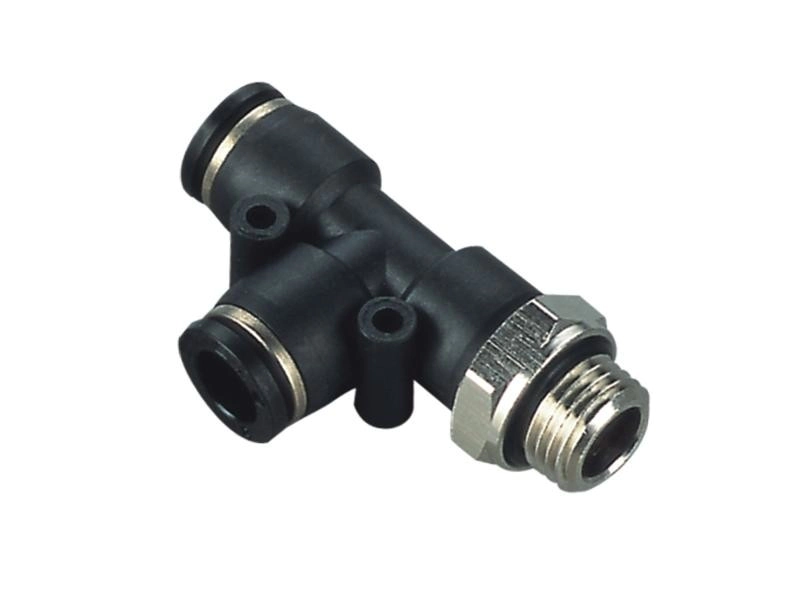 Tee Vertical Tubo 6 Rosca 3/8 O-Ring - x10